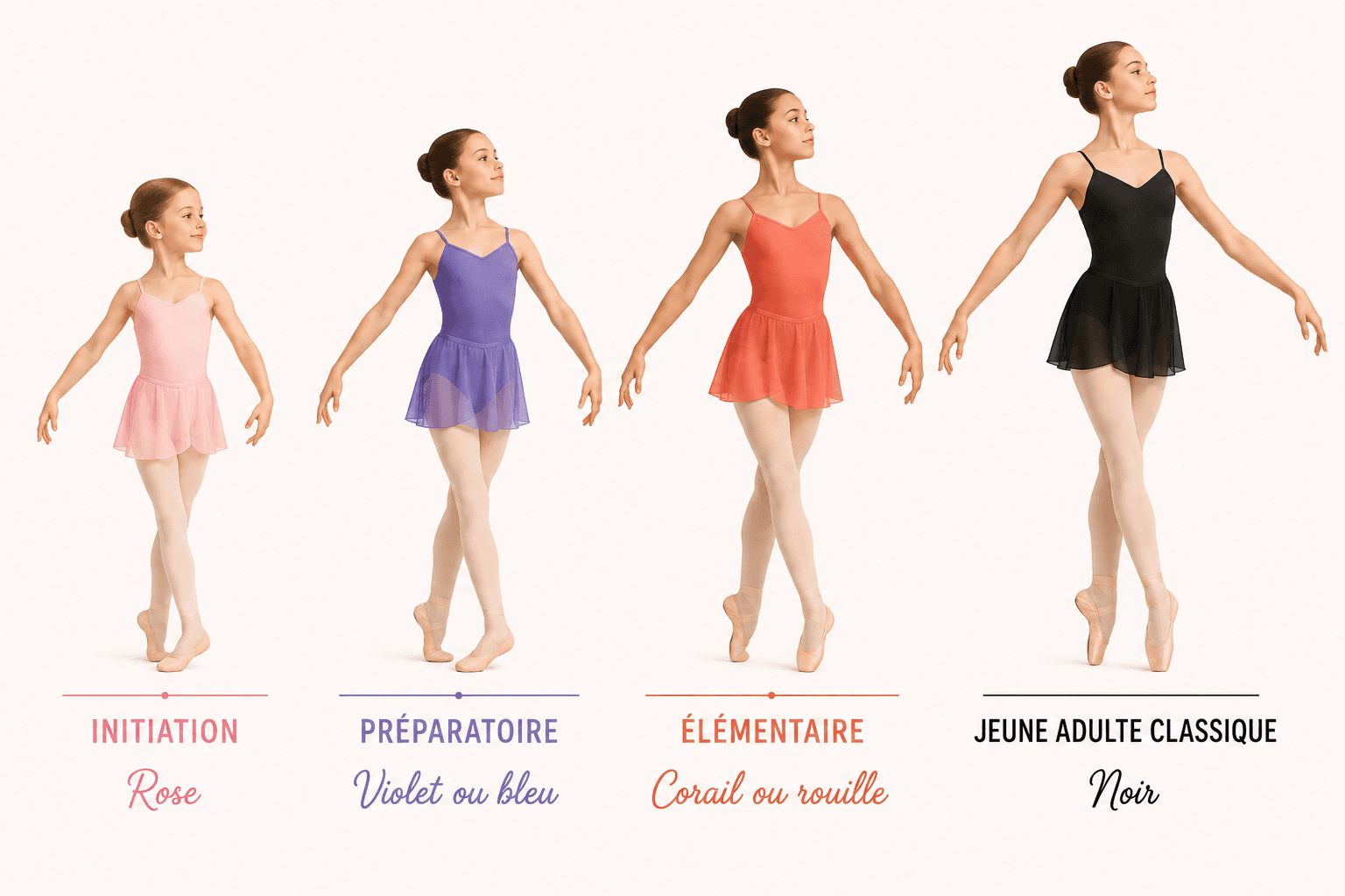 Tenues de danse classique recommandées